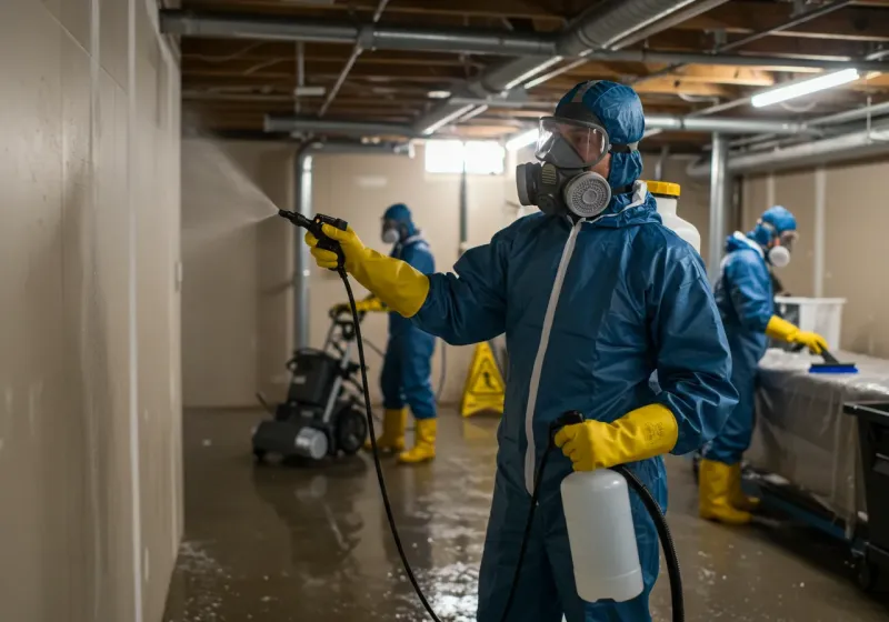 Basement Sanitization and Antimicrobial Treatment process in Bridgewater, NJ